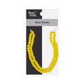 Glass Beads Drum Shape Sunny Yellow Approx 6.52X7.08mm 30gm 1 String