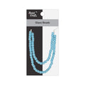 Glass Beads Drum Shape Marine Blue Approx 6.52X7.08mm 30gm 1 String