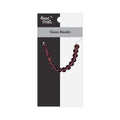 Glass Beads Drum Shape Plum Approx 9.53X8.35mm 15gm 1 String