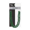 Glass Beads Round Shape Jade Green Approx 6.13X7.48mm 30gm 1 String