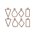 MDF Earring Base 4 Designs Each 2 pc