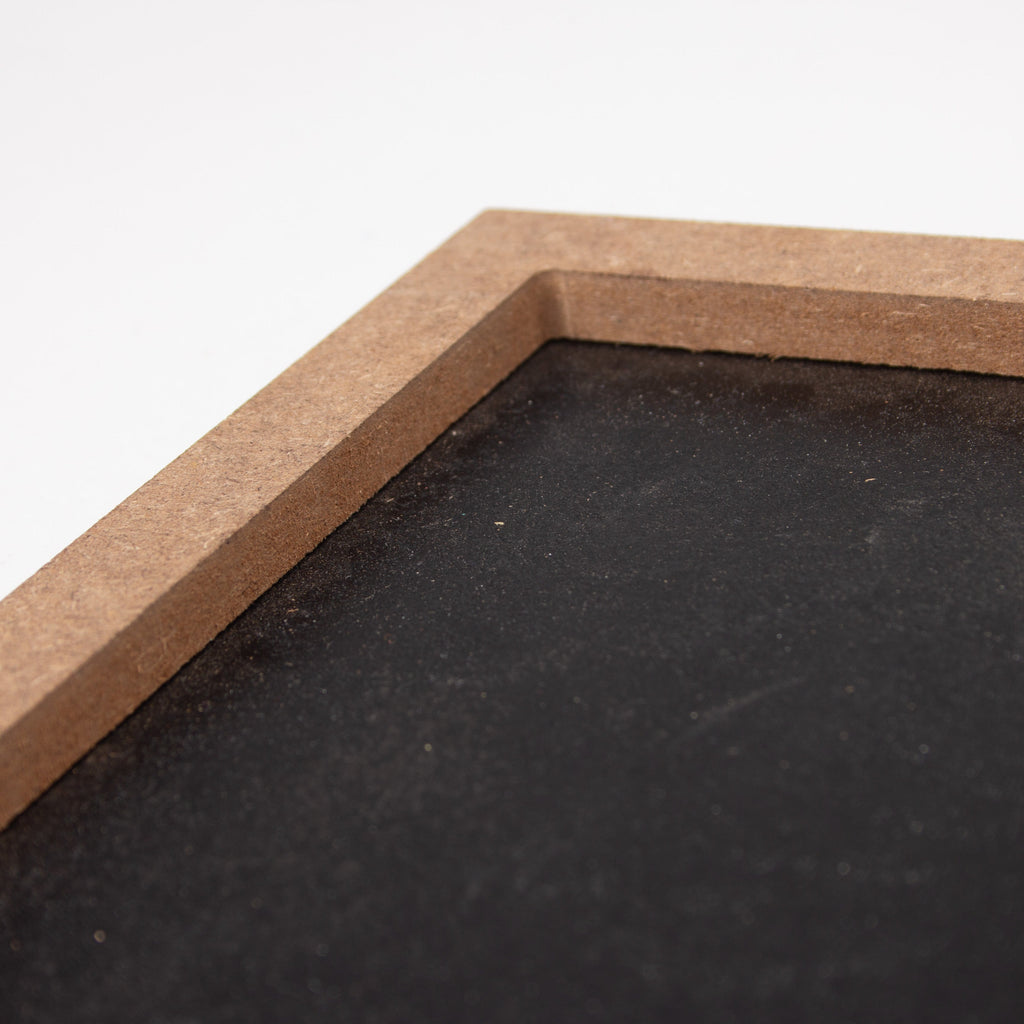 Chalk Hanging Message Board MDF 12mm Thickness Approx 9.5 x 6.75 x 0.5in 1pc