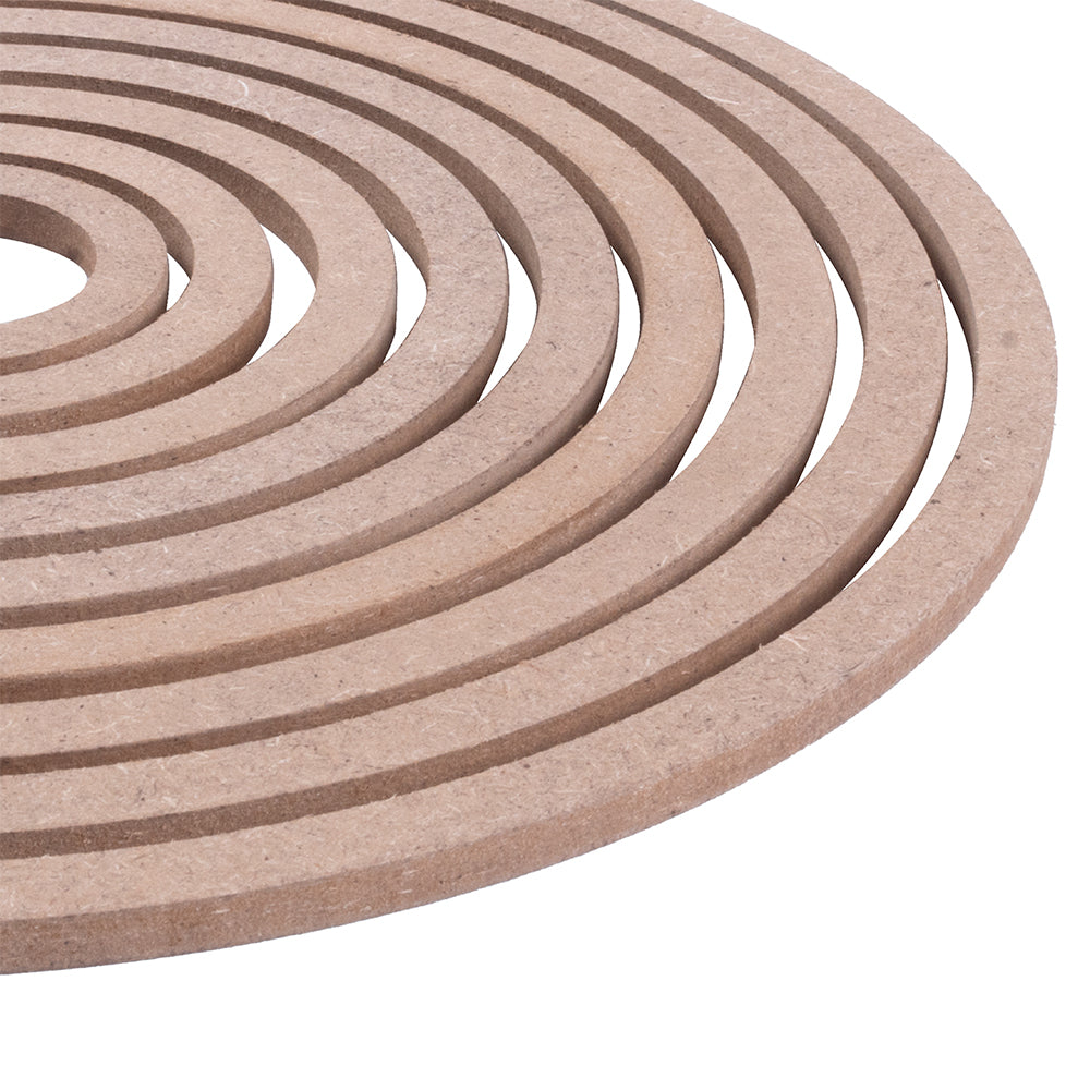 MDF Hoops Assorted 5.5mm Thick 2345678 & 9 Inch 8Pc set