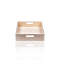 Wooden Gift Tray - Birch Wood, Square, L6in x W6in x H1.75in, 1 pc