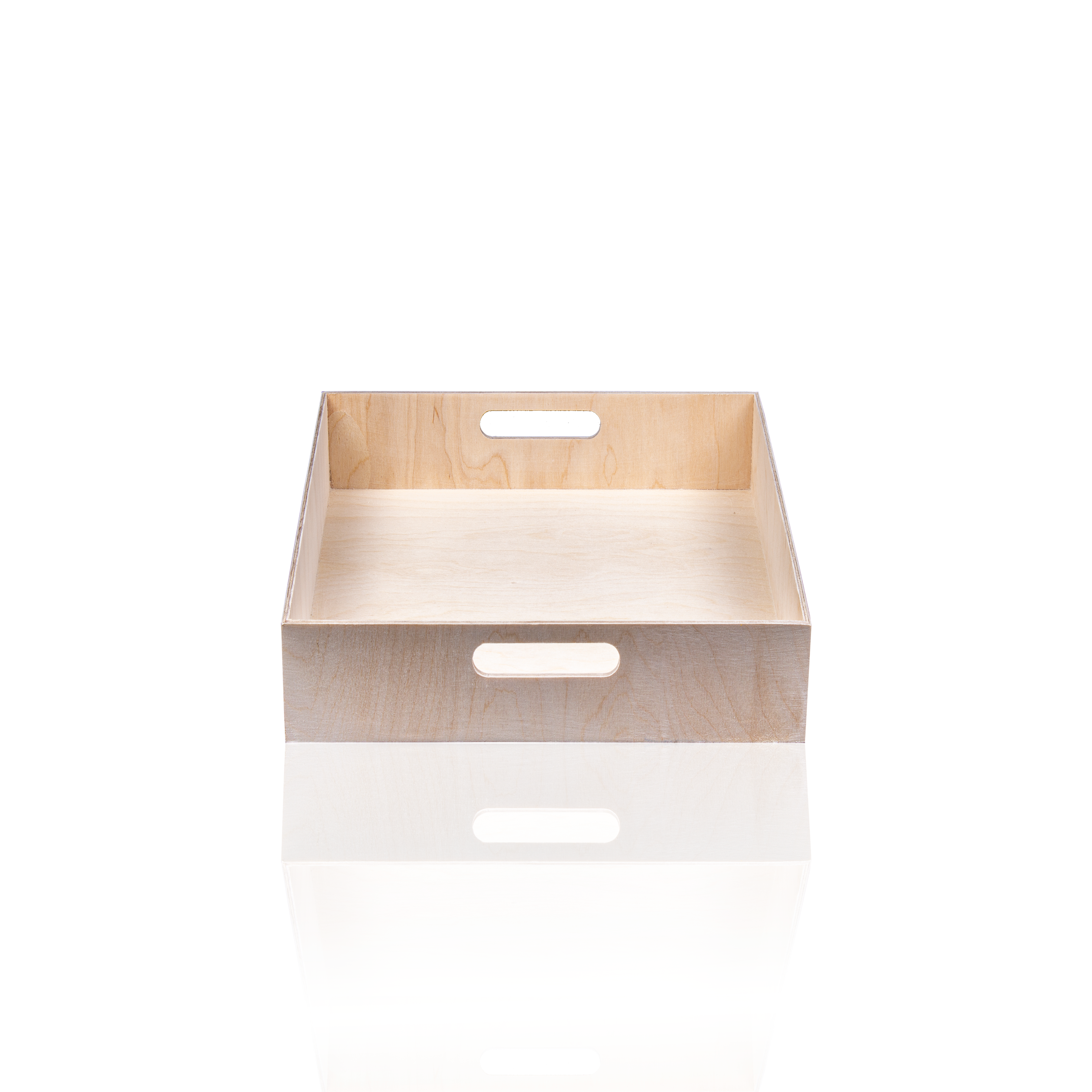 Wooden Gift Tray - Birch Wood, Square, L6in x W6in x H1.75in, 1 pc