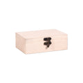 Birch Wood Waterproof Box With Metal Latch L6 X W4 X H2inch 1pc