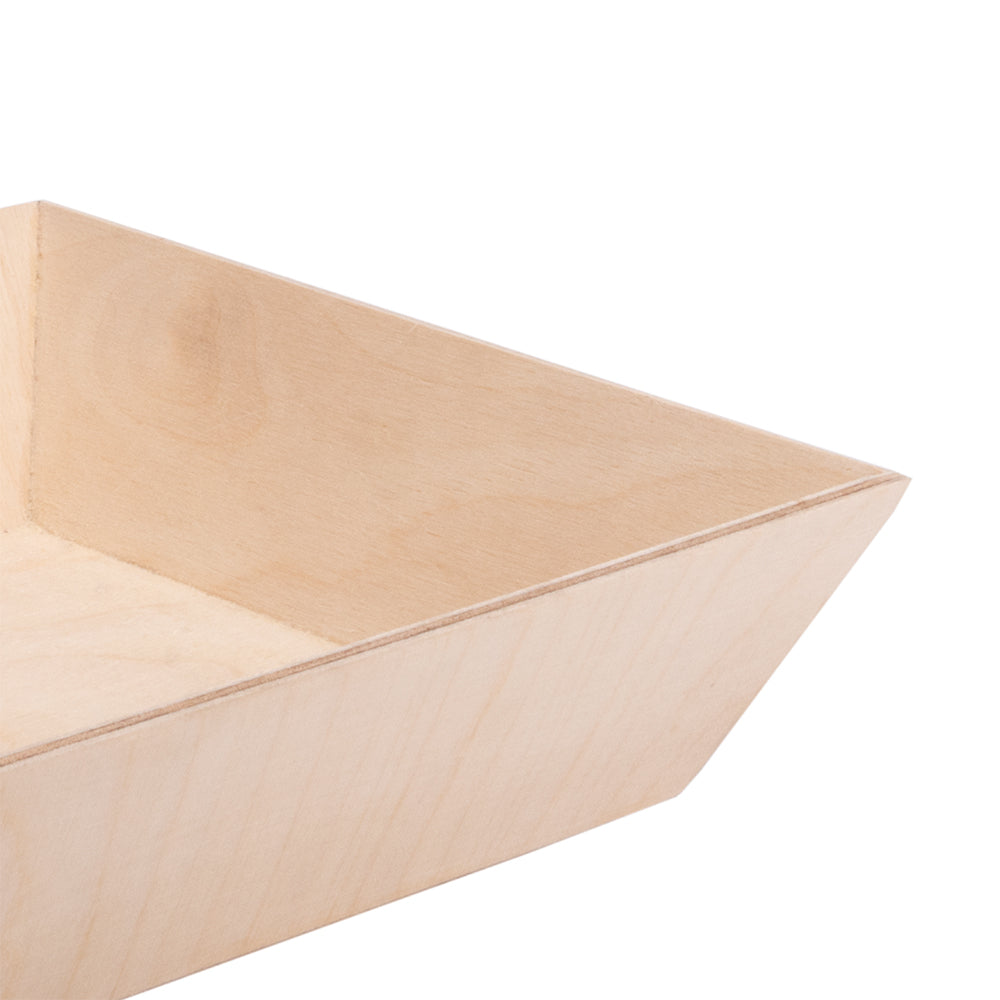 Birch Wood Gifting Tray - Waterproof, Approx. L8 x W6 x H2inch, 6mm Thick, 1 pc