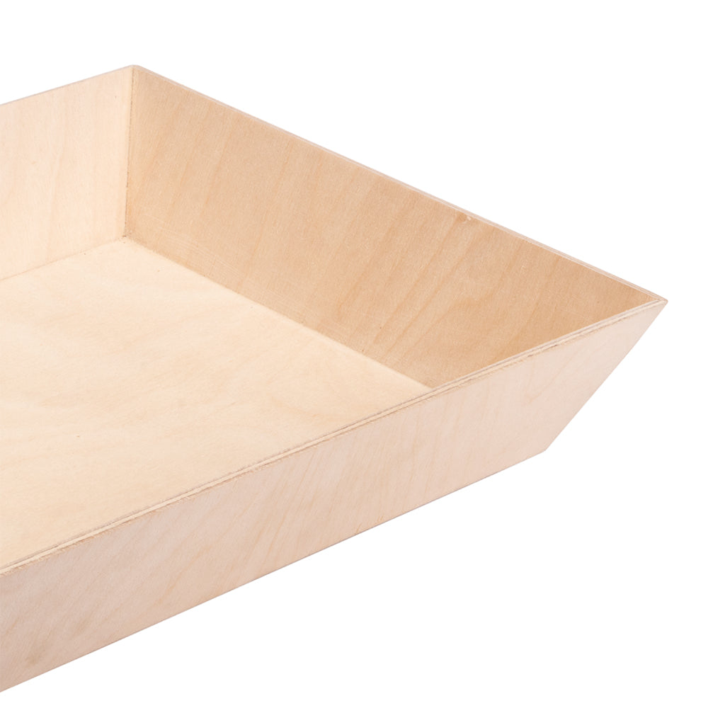 Birch Wood Gifting Tray - Waterproof, Approx. L10 x W8 x H2.16inch, 6mm Thick, 1 pc