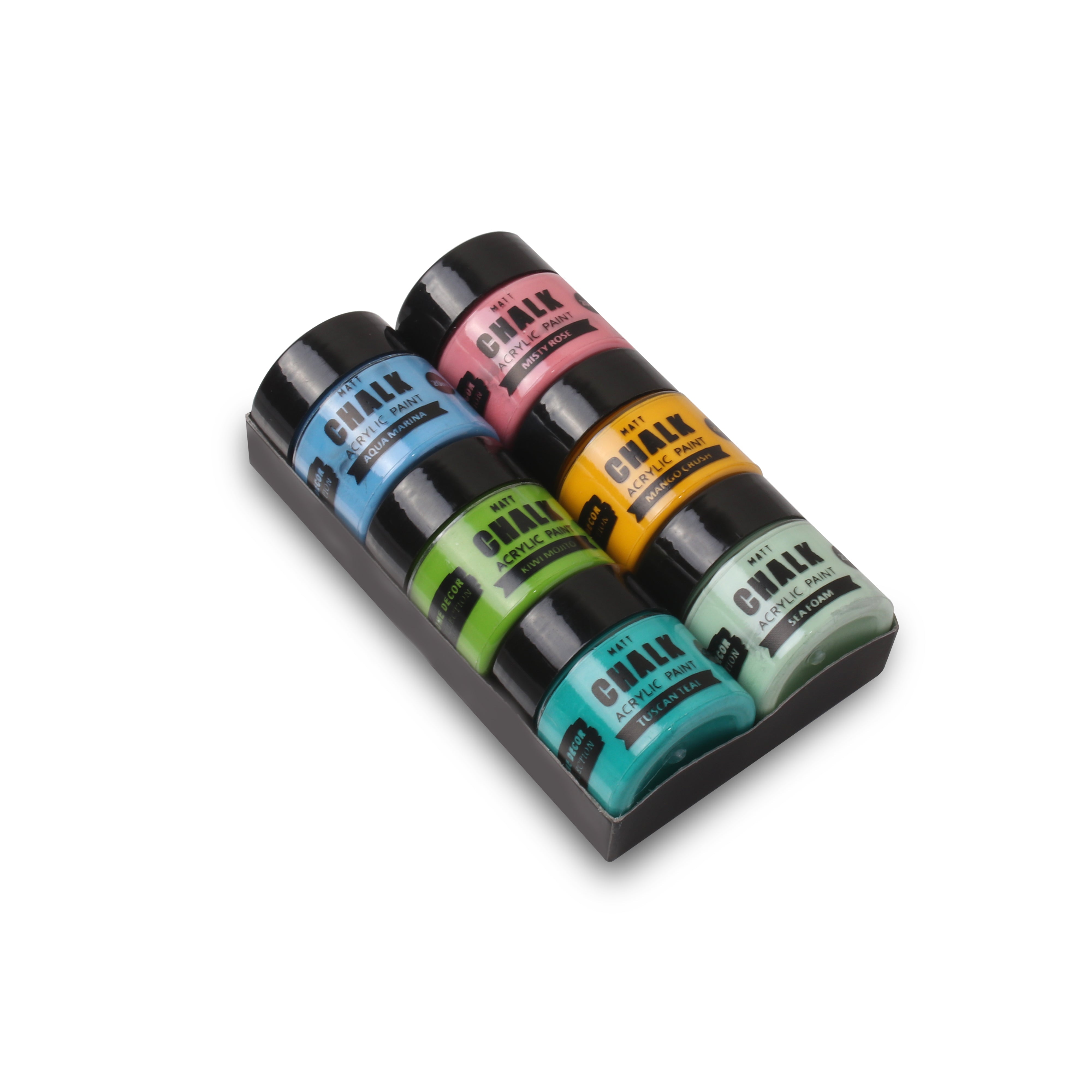 Home Decor Chalk Paint Colour Fusion 6Pcs X 20ml 1 Kit