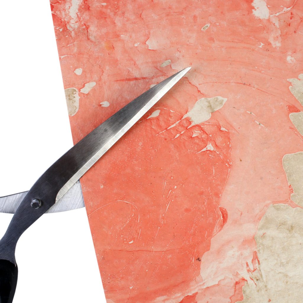 Marbled Paper Shimmer Coral 12X12 Inch 200Gsm 1Sheet Lb