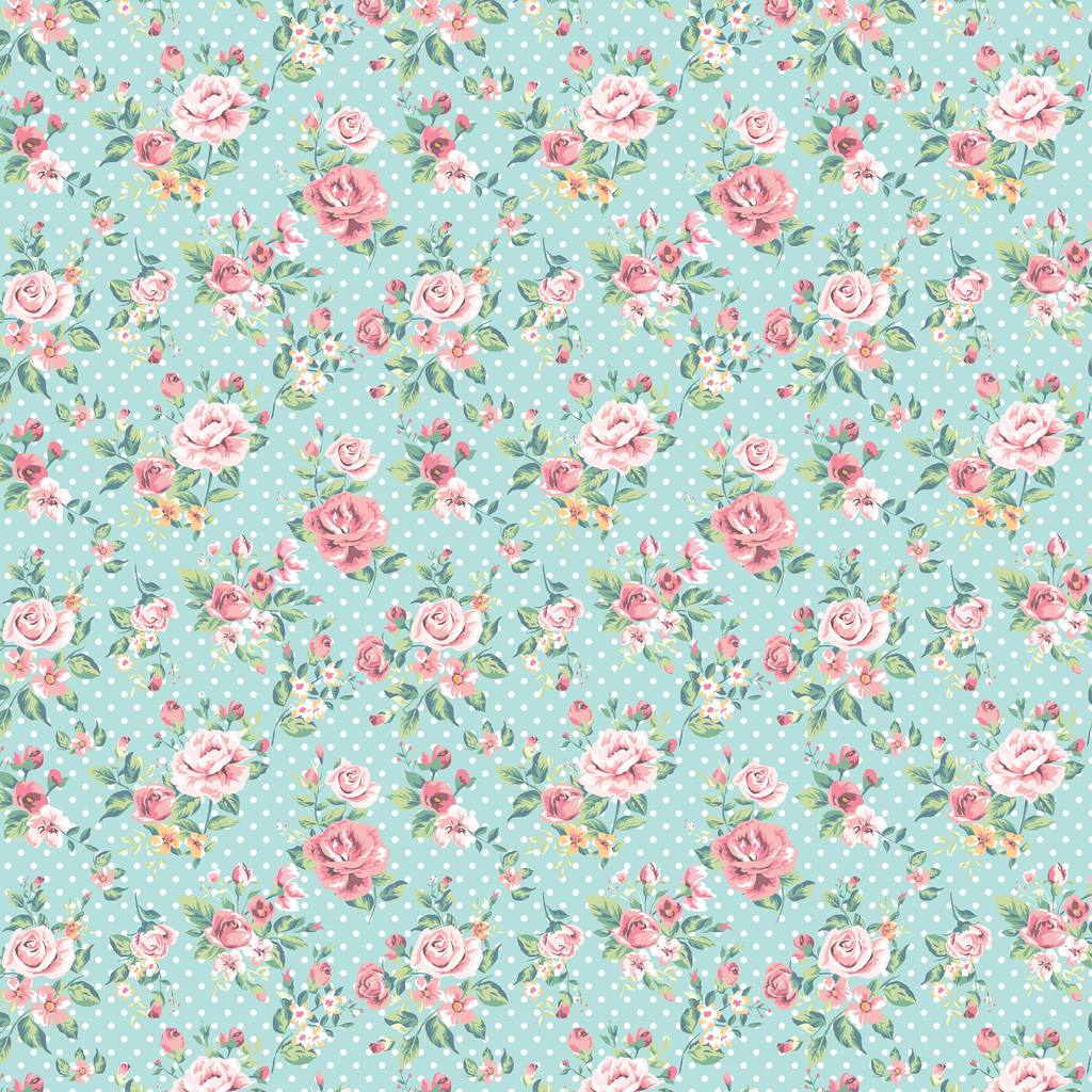 Printed Art Board 300gsm 27.5X19.5inch Ditsy Roses 1Sheet