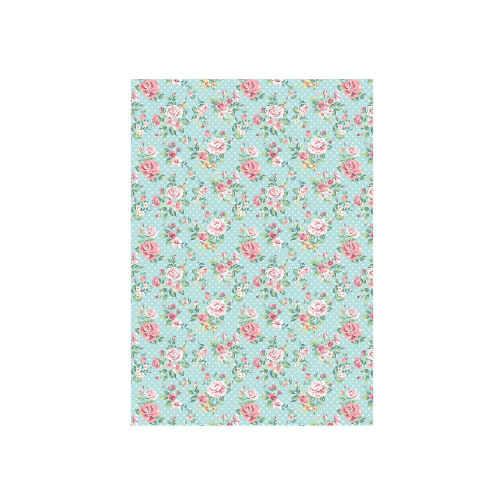 Printed Art Board 300gsm 27.5X19.5inch Ditsy Roses 1Sheet