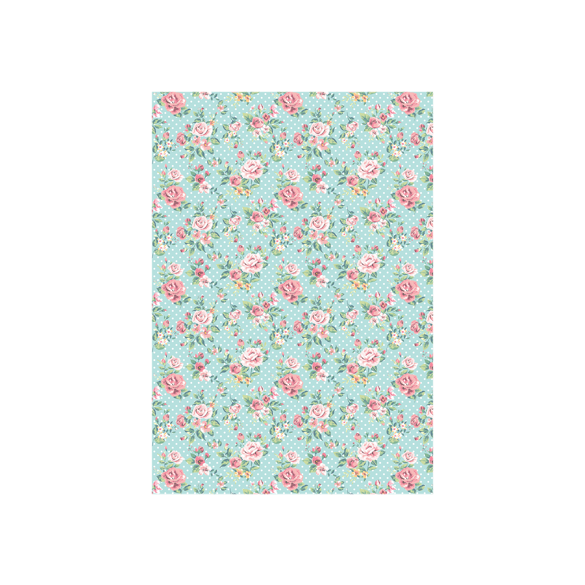 Printed Art Board 300gsm 27.5X19.5inch Ditsy Roses 1Sheet