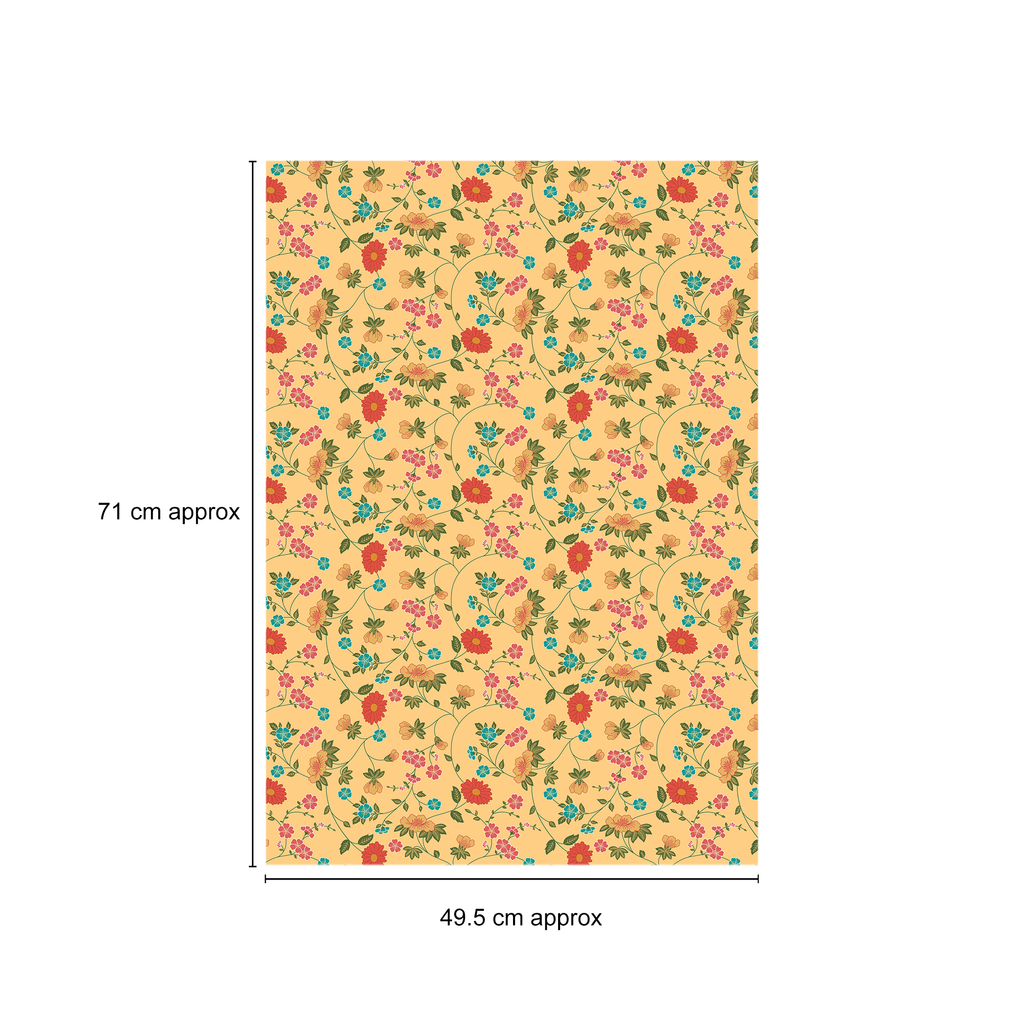 Printed Art Board 300gsm 27.5X19.5inch Ditsy Daisies 1Sheet