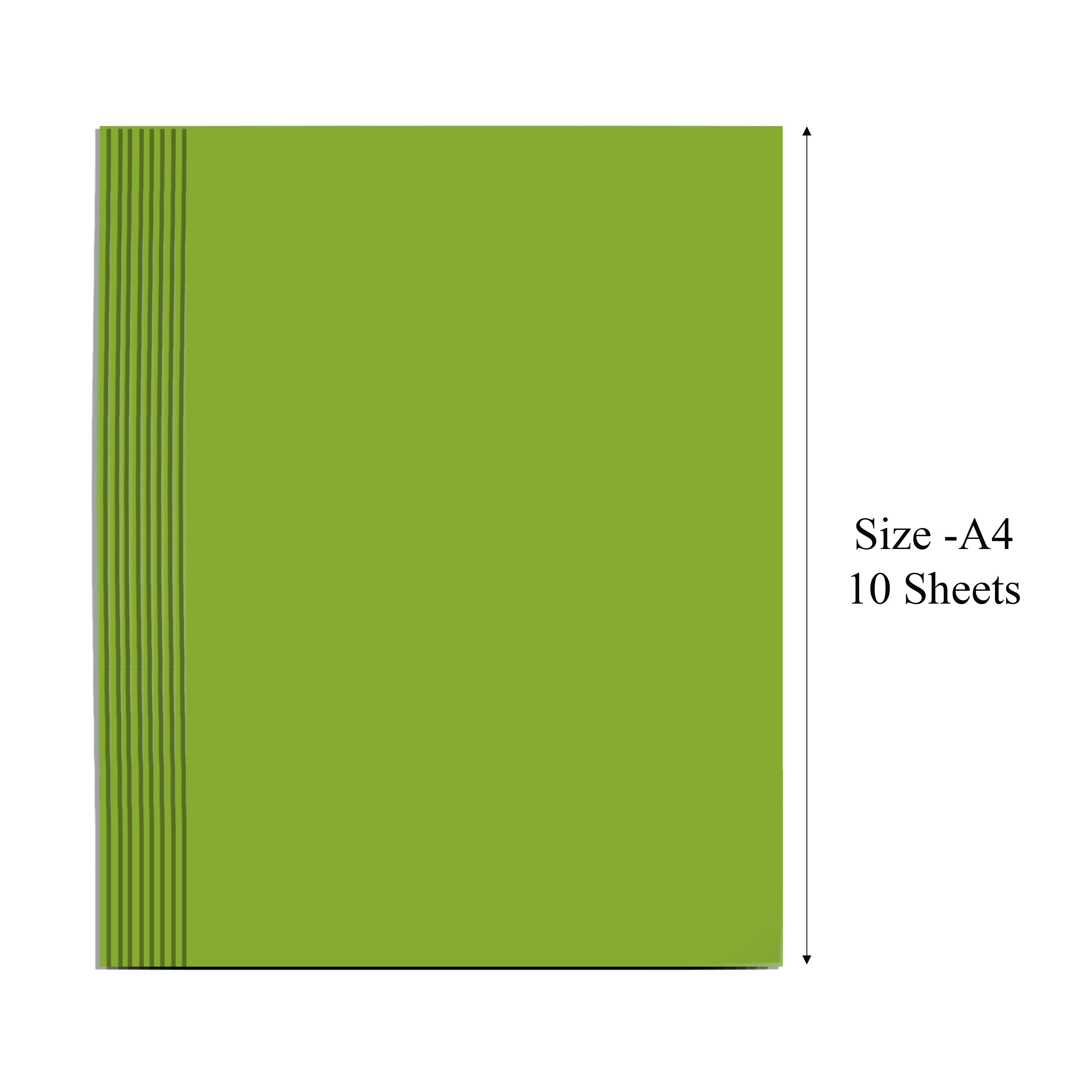 Punch Paper Lime A4 80Gsm 10Sheets