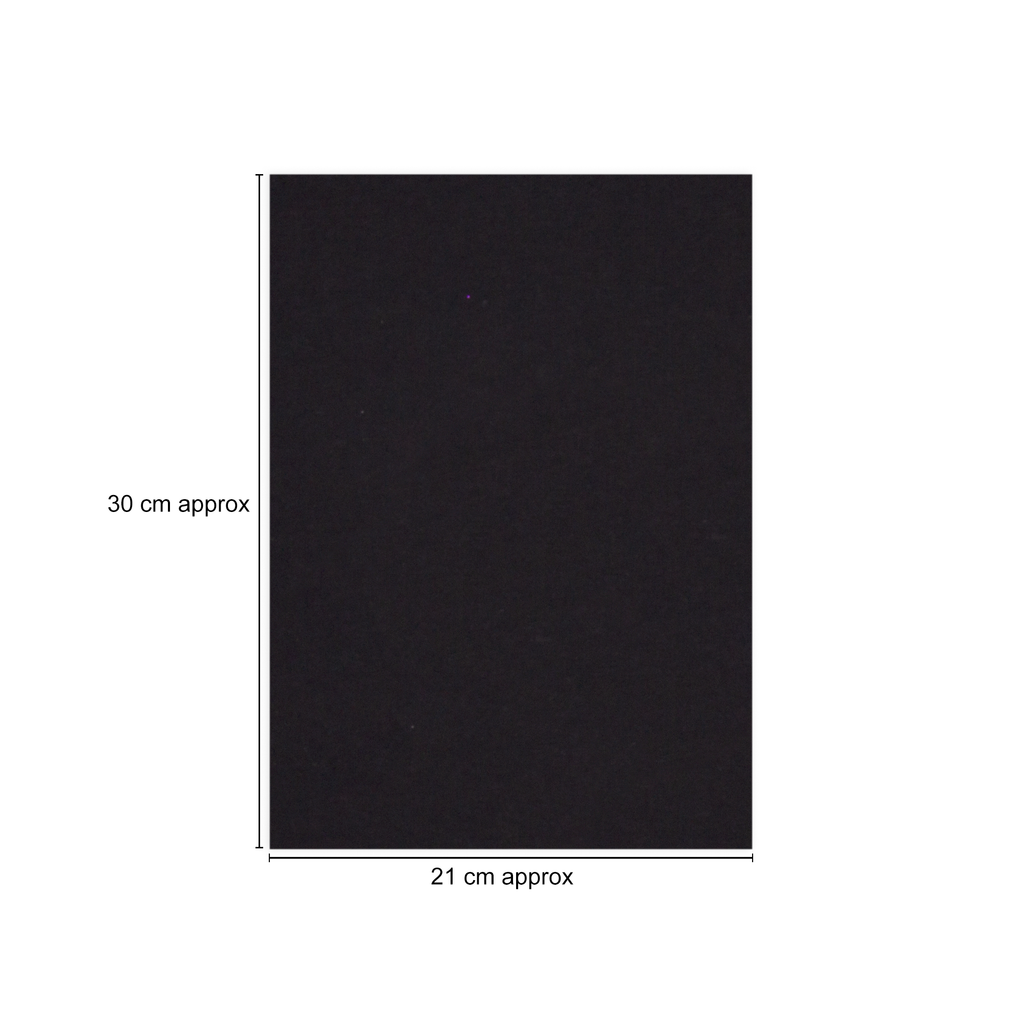 Cardstock Ebony Black A4 200Gsm 1Sheet