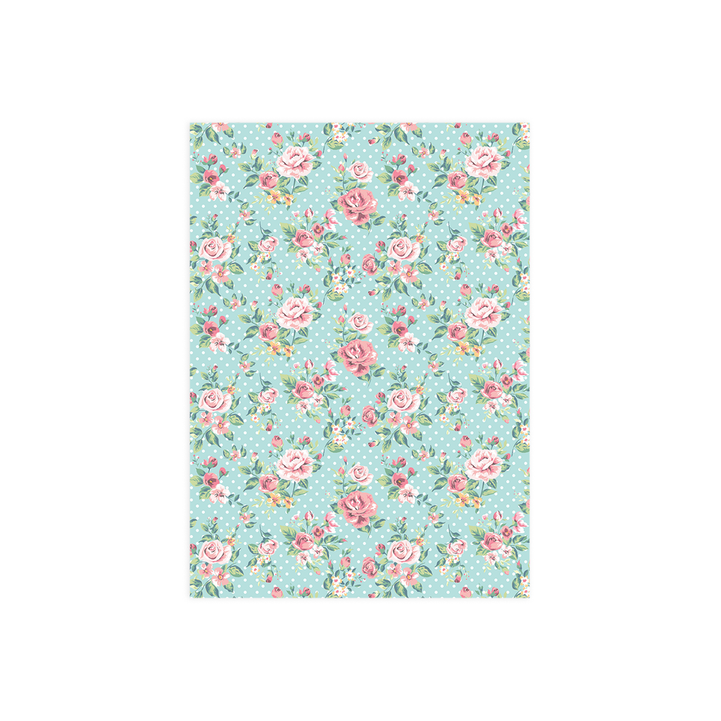 Printed Art Board 300gsm A4 Ditsy Roses 1Sheet