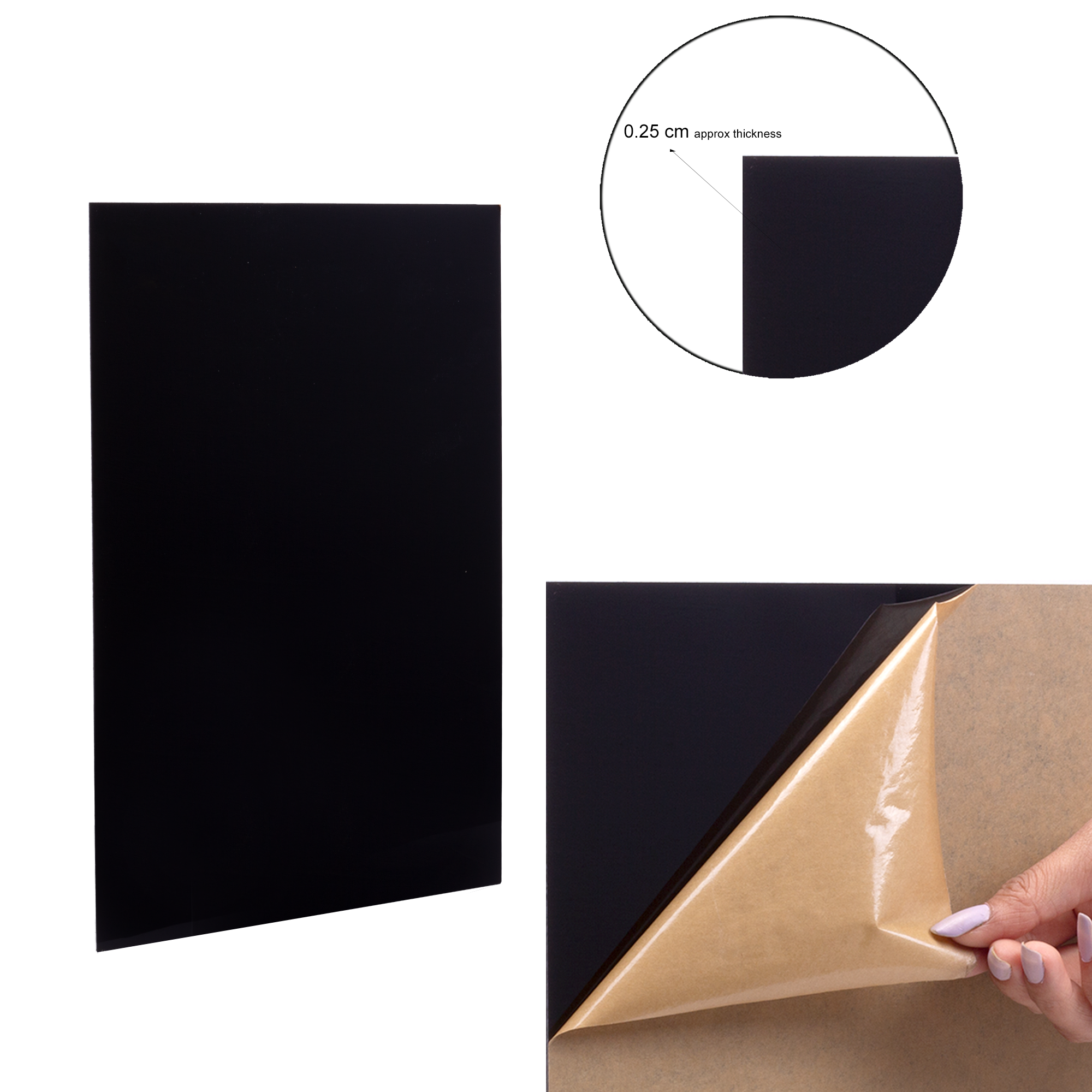 Acrylic Sheet Black A4 2mm 1Sheet