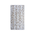 Silicone Mould Alphabet And Numbers L14 X W7.5inch Approx 1pc