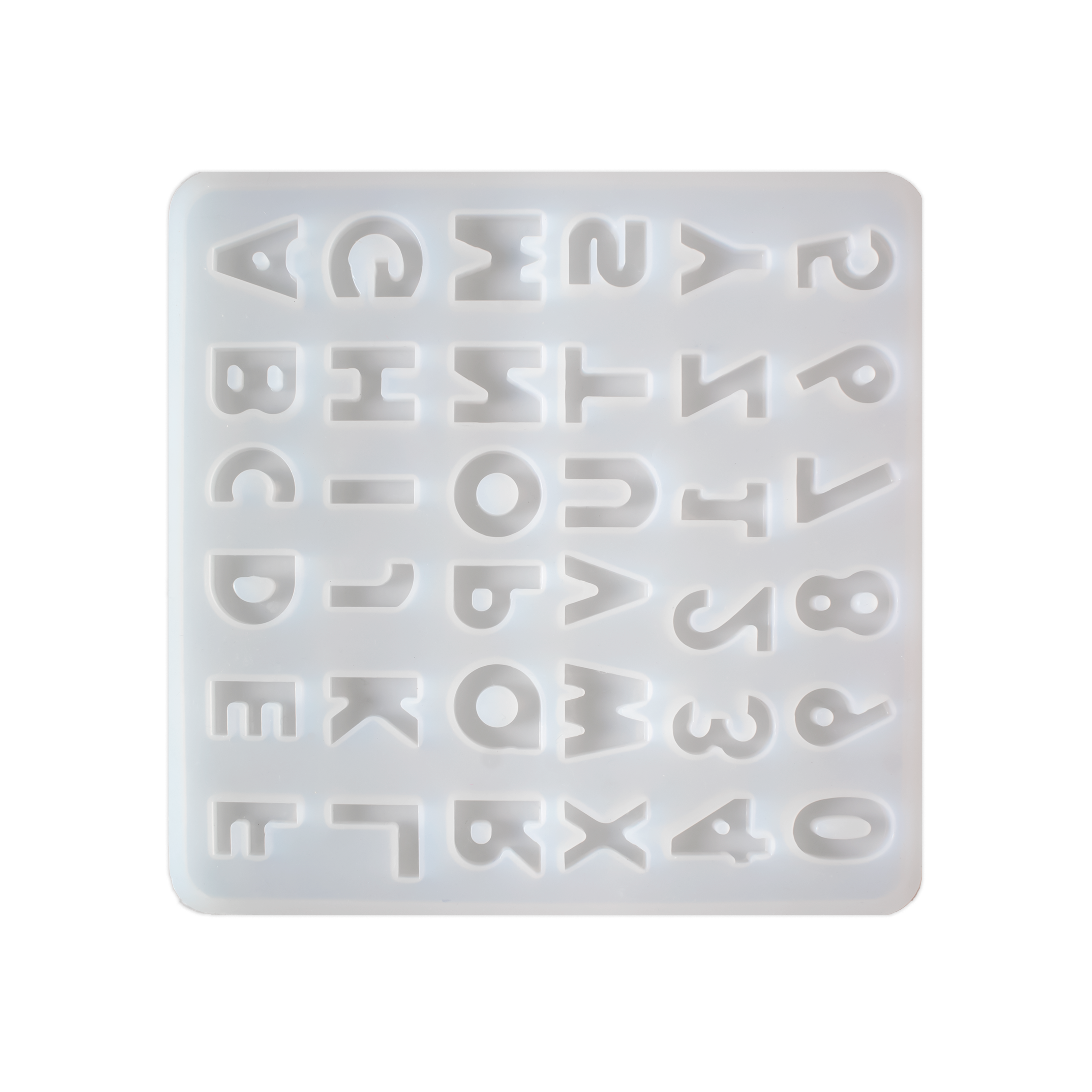 Silicone Mould Mini Alphabet And Numbers 1pc