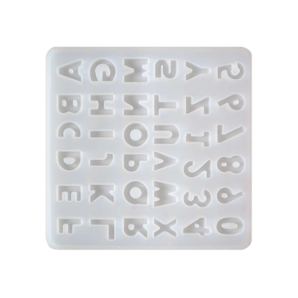 Silicone Mould Mini Alphabet And Numbers 1pc