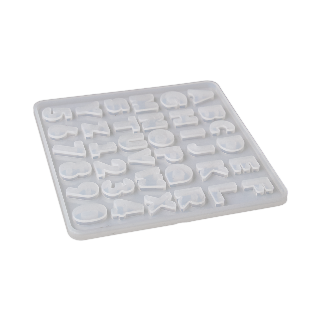 Silicone Mould Mini Alphabet And Numbers 1pc