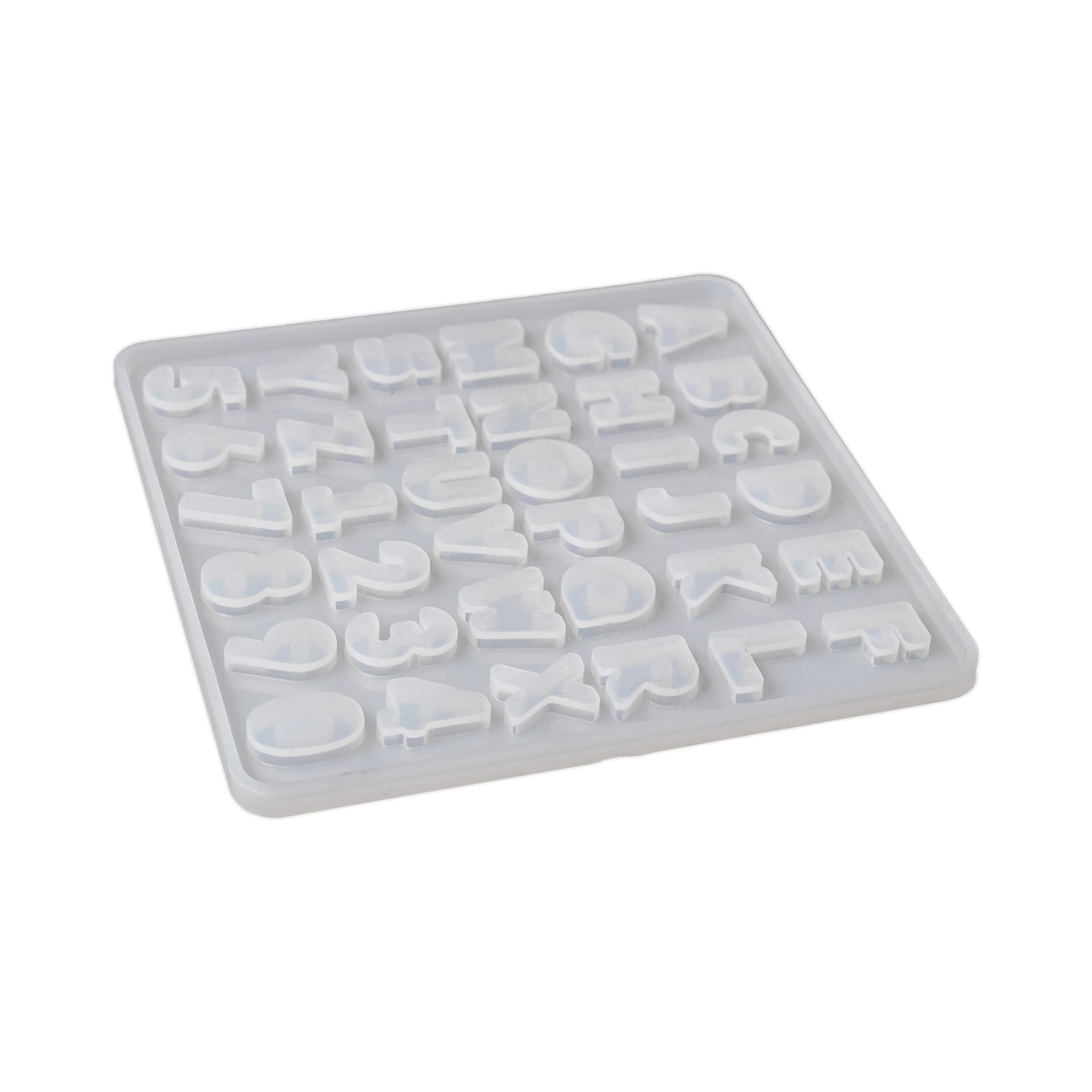 Silicone Mould Mini Alphabet And Numbers 1pc