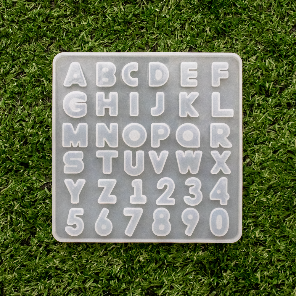 Silicone Mould Mini Alphabet And Numbers 1pc