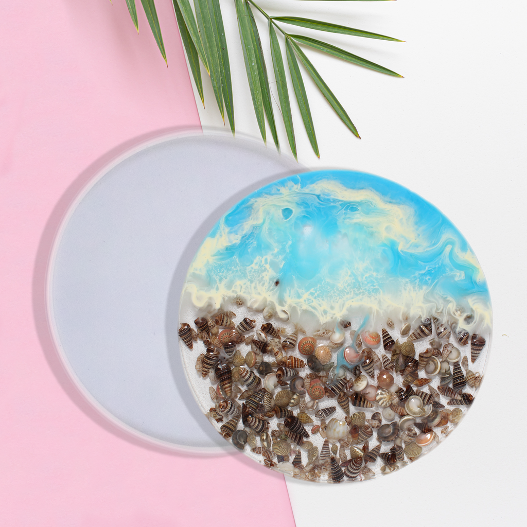 Silicone Mould Round Coaster 8inch Dia 1pc