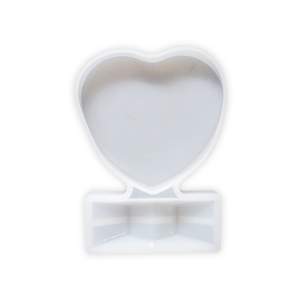 Silicone Mould Heart Photo Stand L4.75 X W3.5 D-0.75 inch 1pc