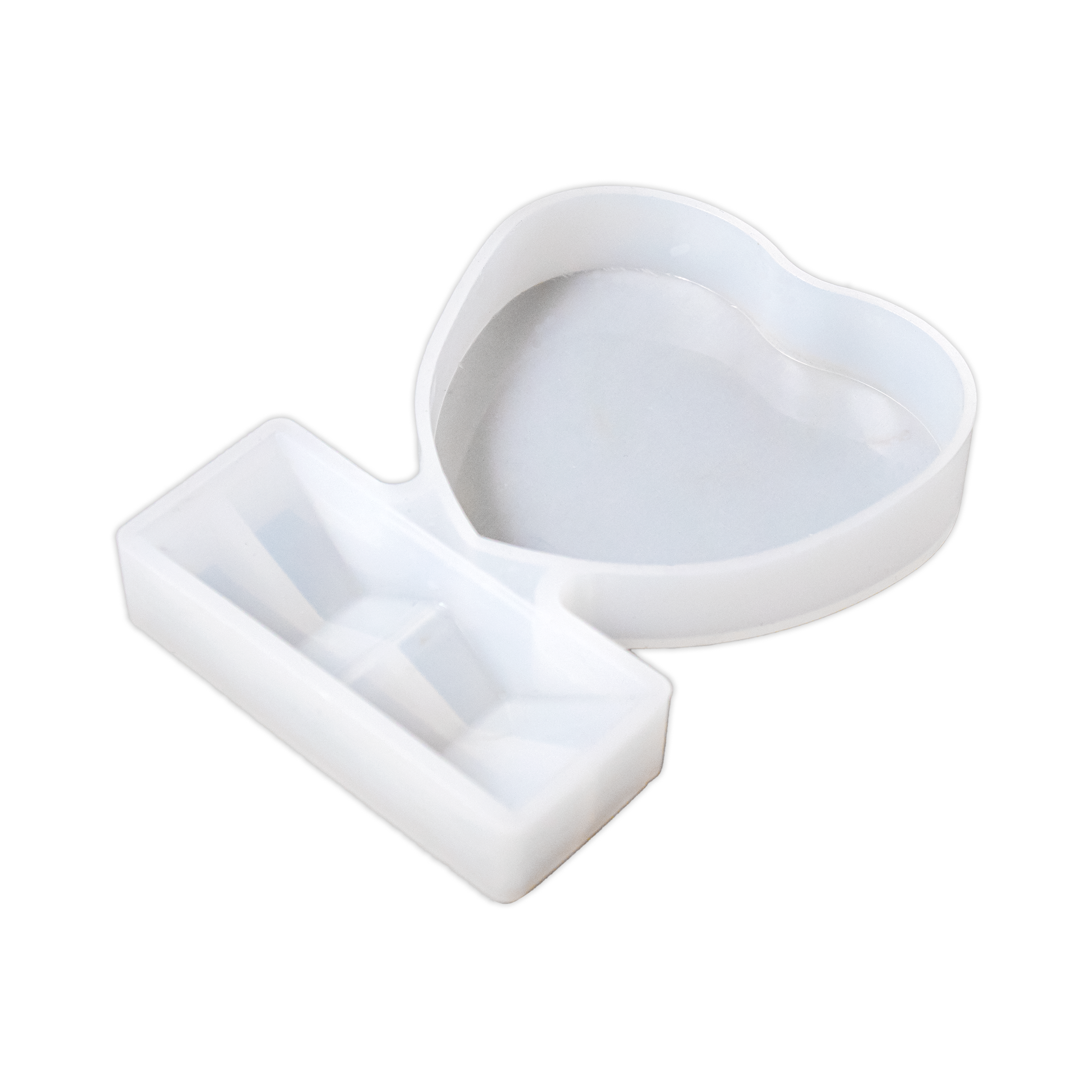 Silicone Mould Heart Photo Stand L4.75 X W3.5 D-0.75 inch 1pc
