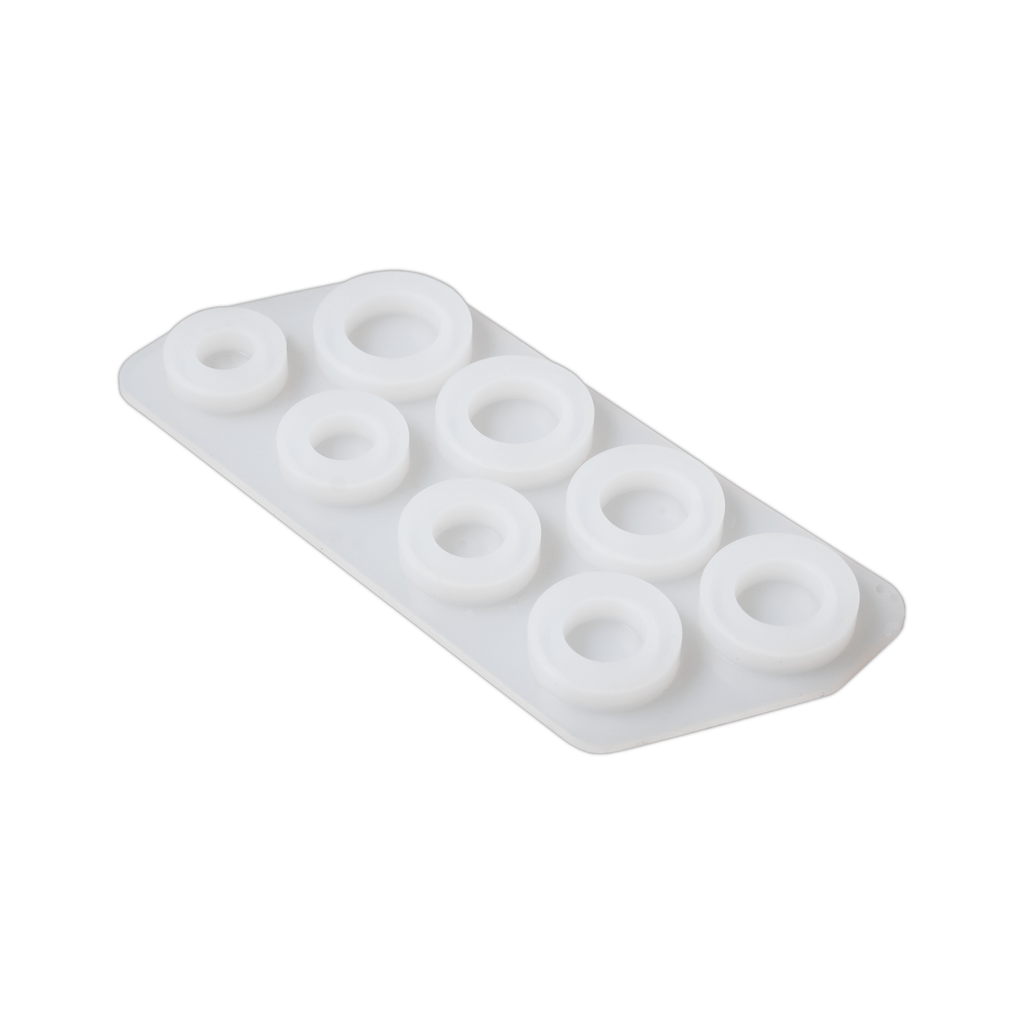 Silicone Mould Assorted Round Finger Rings L5.5 X W2.5inch Approx 1pc
