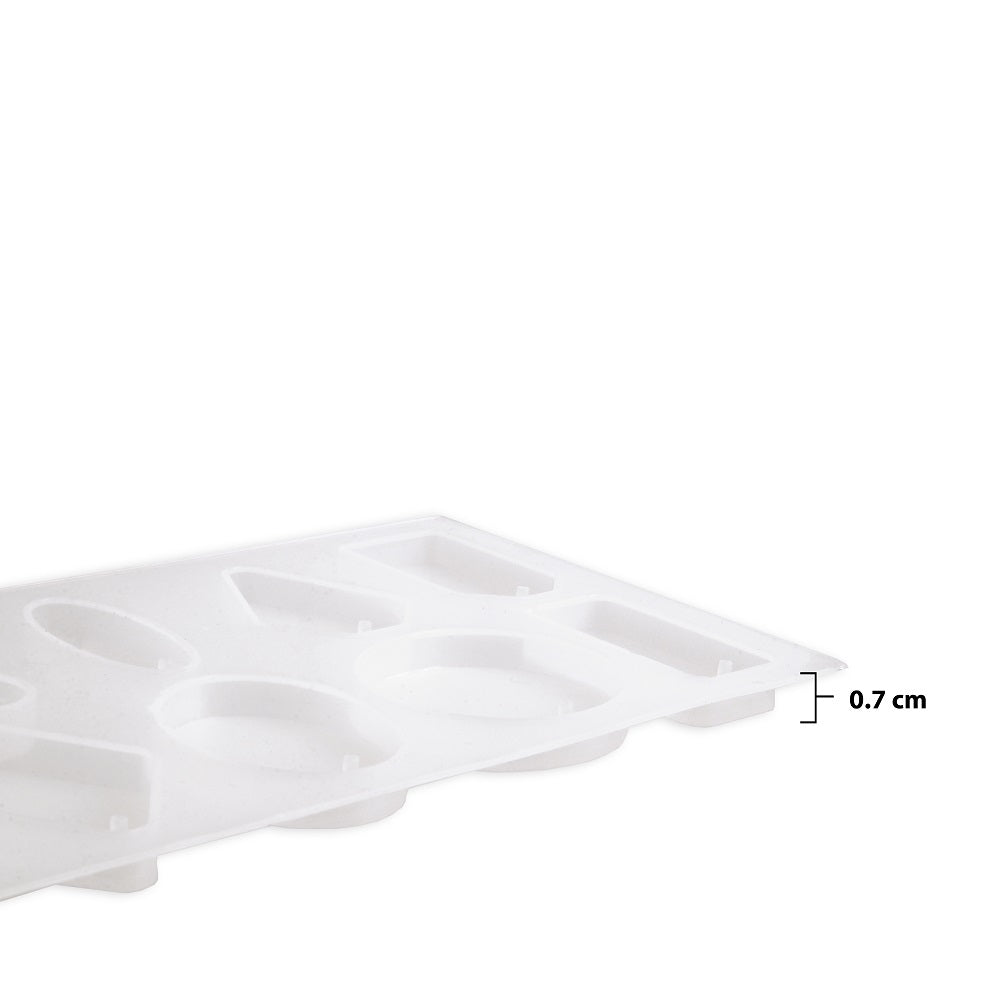 Silicone Mould Assorted 10 cavity Pendant Geometric Shapes 1pc