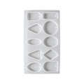 Silicone Mould Assorted 10 cavity Pendant Geometric Shapes 1pc