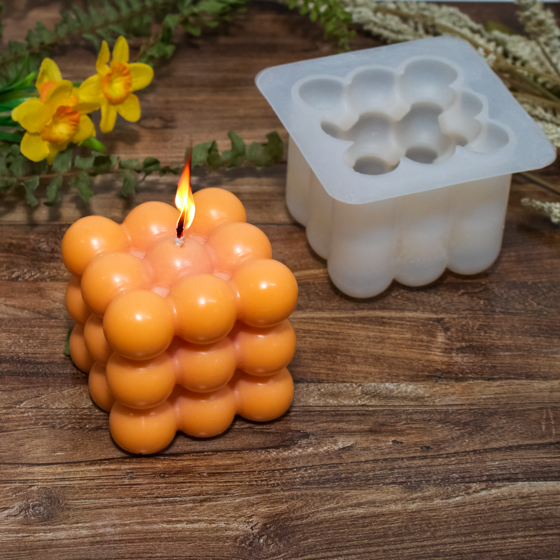 Silicone Mould Bubble Candle Holder 1pc 1pc