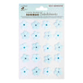 Embossed Jewelled Daisies Blue 20Pc Little Birdie