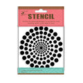 Stencil Dotted Circle 4 X 4Inch 1Pc Pbci Lb