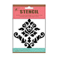 Stencil Damask Flame 4 X 4Inch 1Pc Pbci Lb