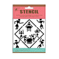 Stencil Drum Beats 4 X 4Inch 1Pc Pbci Lb