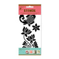 Stencil Fleur Fish 4 X7Inch 1Pc Pbci Lb