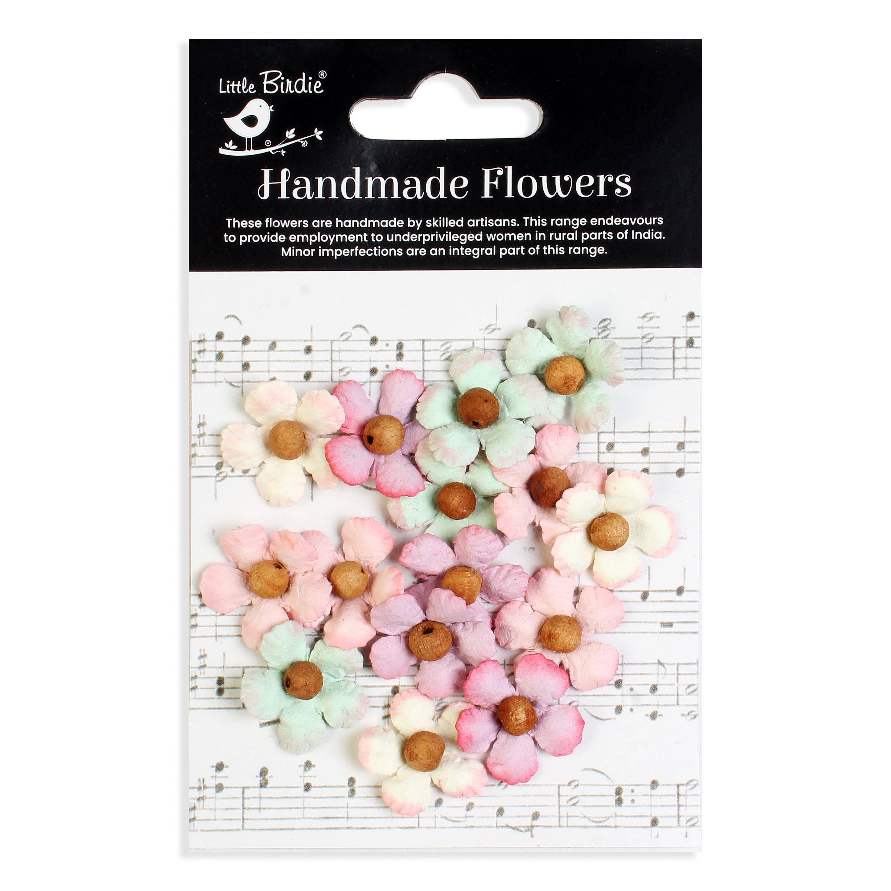 Handmade flowers Fairy Garden Georgia Approx 2.3Cm 15Pc Pbci Lb