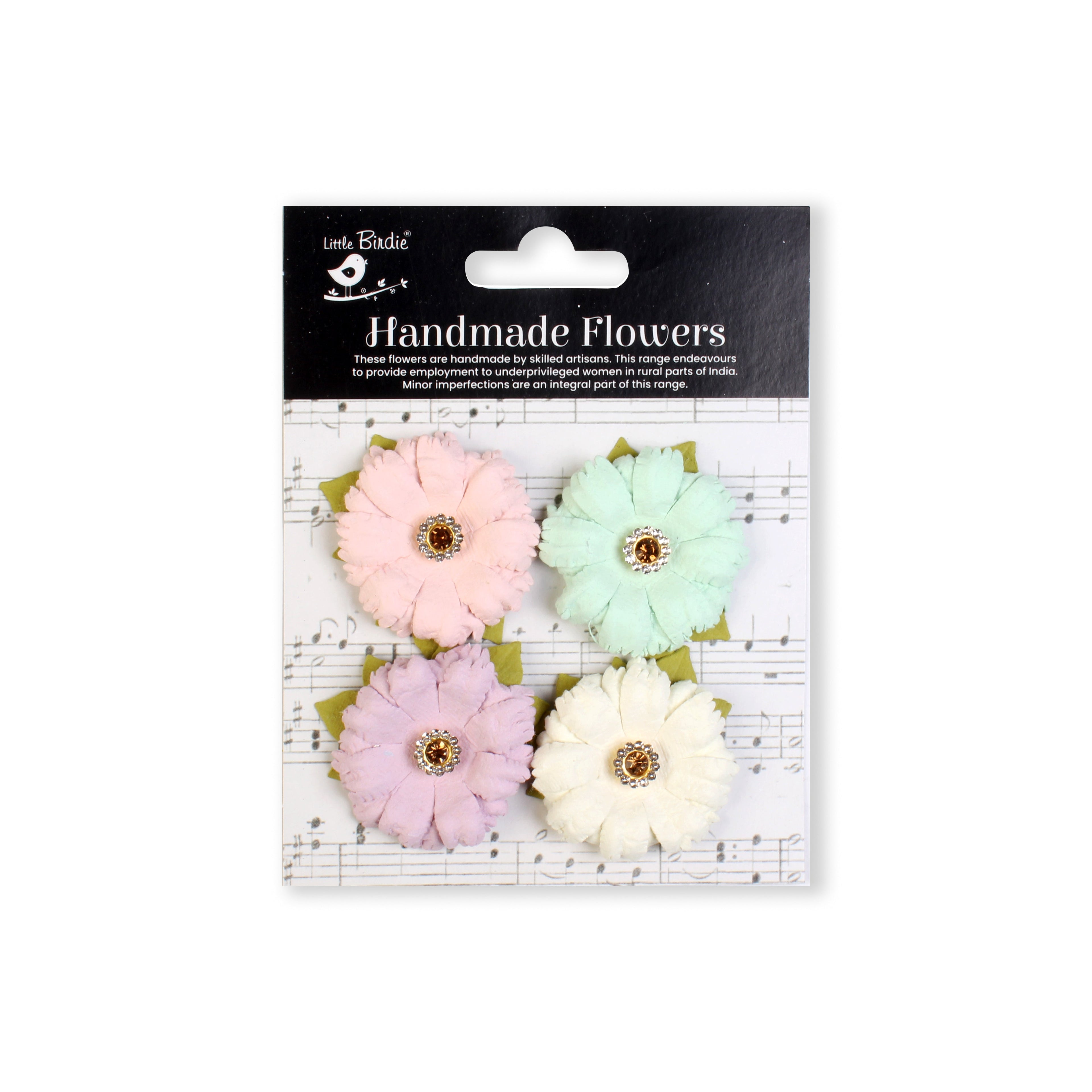 Handmade flowers Fairy Garden Gracy Approx 5.5Cm 4Pc Pbci Lb