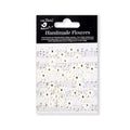 Handmade flowers Ivory Pearl Micro Jewelled Florettes Approx 1.5Cm 30Pc Pbci Lb