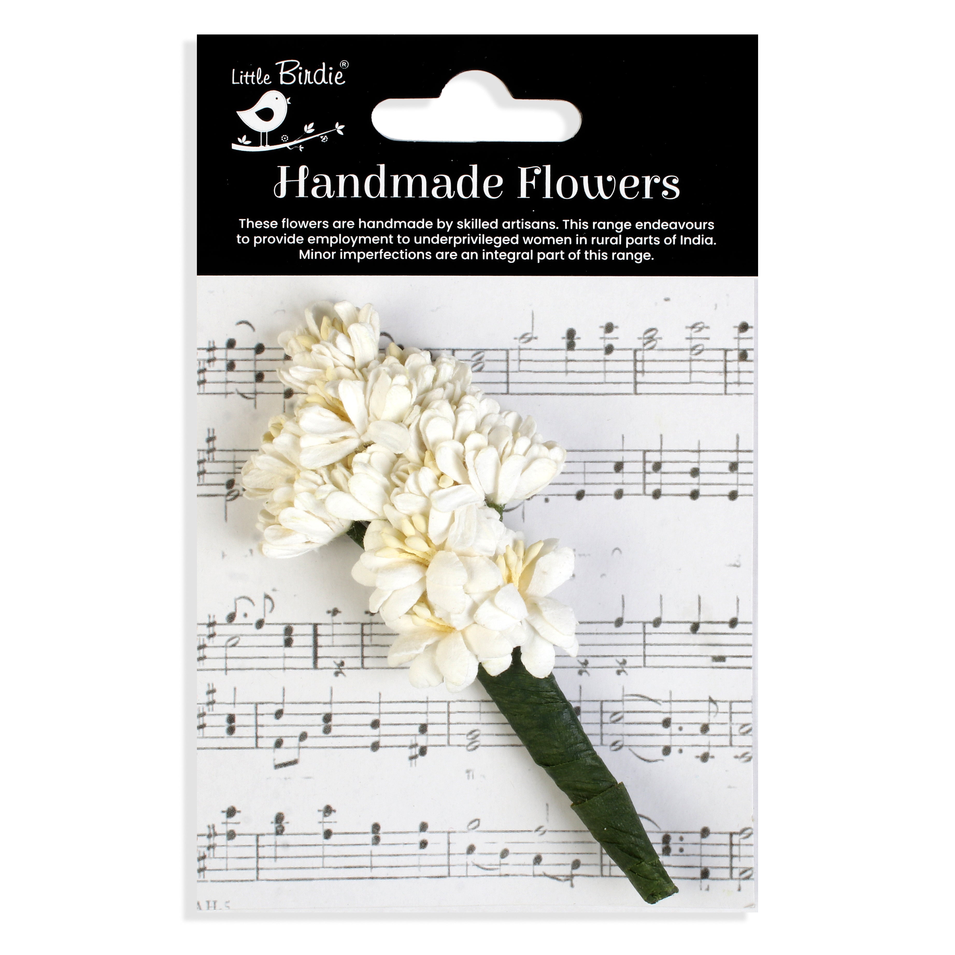 Handmade flowers Ivory Pearl Brigitta Approx 2Cm 1Pc Pbci Lb