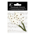 Handmade flowers Ivory Pearl Tabitha Approx 3Cm 2Pc Pbci Lb