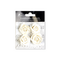 Handmade flowers Ivory Pearl Ellis Approx 4Cm 4Pc Pbci Lb