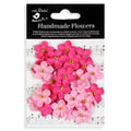 Handmade flowers Precious Pink Esme Approx 1Cm 50Pc Pbci Lb