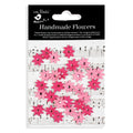 Handmade flowers Precious Pink Micro Jewelled Florettes Approx 1.5Cm 30Pc Pbci Lb