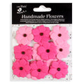 Handmade flowers Precious Pink Estela Approx 3Cm 12Pc Pbci Lb