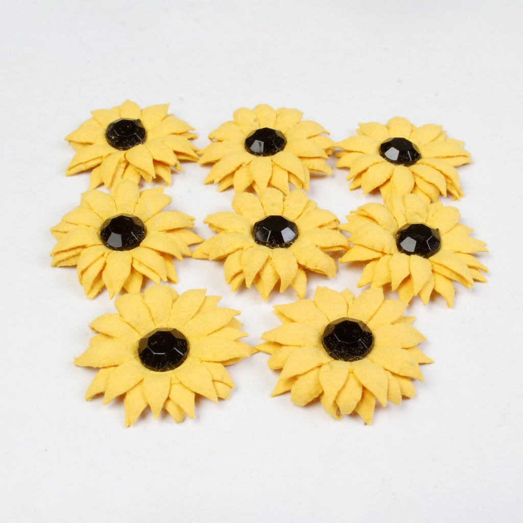 Handmade flowers Mini Sunflower Approx 3Cm 8Pc Pbci Lb